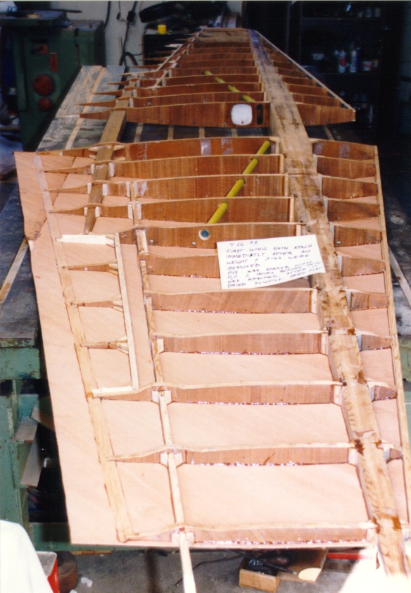 SR-1 Snoshoo Wing on jig